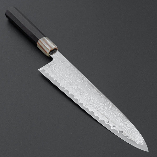 Hitohira Nakagawa Izo SG STRIX Gyuto 240mm Ebony Handle - Tetogi
