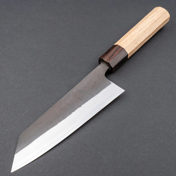 Hitohira Nihei White #2 Stainless Clad Kurouchi Bunka 165mm Chestnut Handle Product vendor