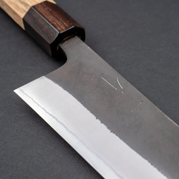 Hitohira Nihei White #2 Stainless Clad Kurouchi Bunka 165mm Chestnut Handle Product vendor