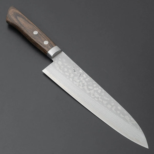 Hitohira NM V10 Damascus Gyuto 180mm Pakka Handle - Tetogi