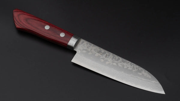 Hitohira NM V10 Damascus Santoku 130mm Pakka Handle Product vendor