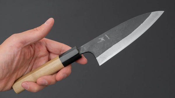 Hitohira Onihiro White 1 Funayuki 120mm Ho Wood Handle (D - Shape) - Tetogi