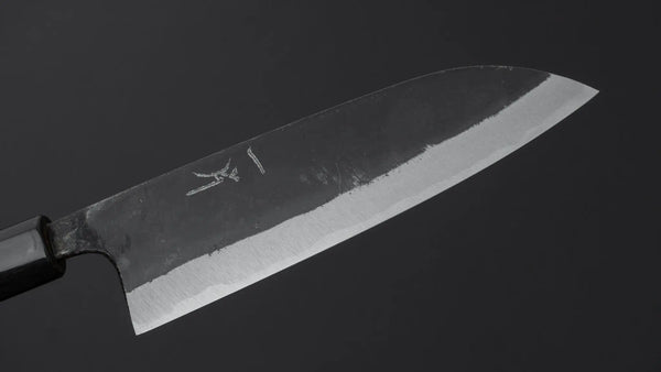 Hitohira Onihiro White 1 Santoku 150mm Ho Wood Handle (D - Shape) - Tetogi