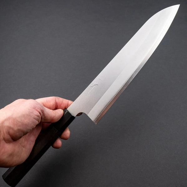 Hitohira Silver #3 Nashiji Gyuto 240mm Ebony Handle Product vendor