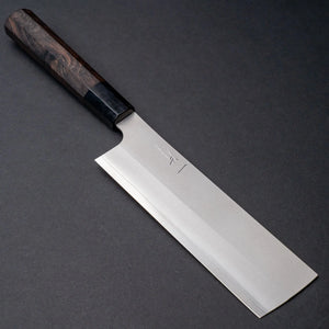 Hitohira Silver #3 Nashiji Nakiri 165mm Ebony Handle Product vendor
