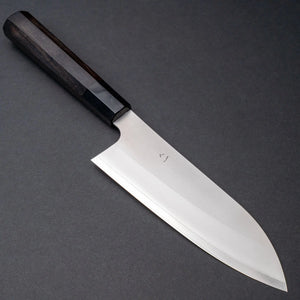 Hitohira Silver #3 Nashiji Santoku 165mm Ebony Handle Product vendor