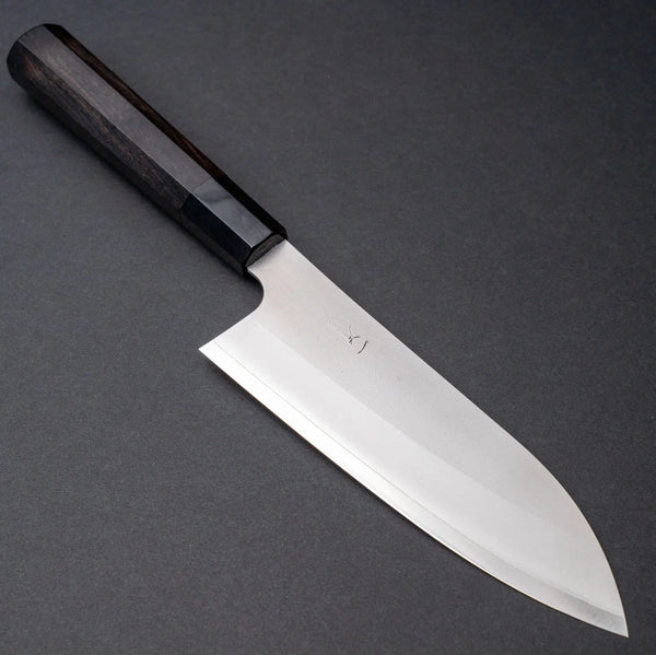 Hitohira Silver #3 Nashiji Santoku 165mm Ebony Handle Product vendor
