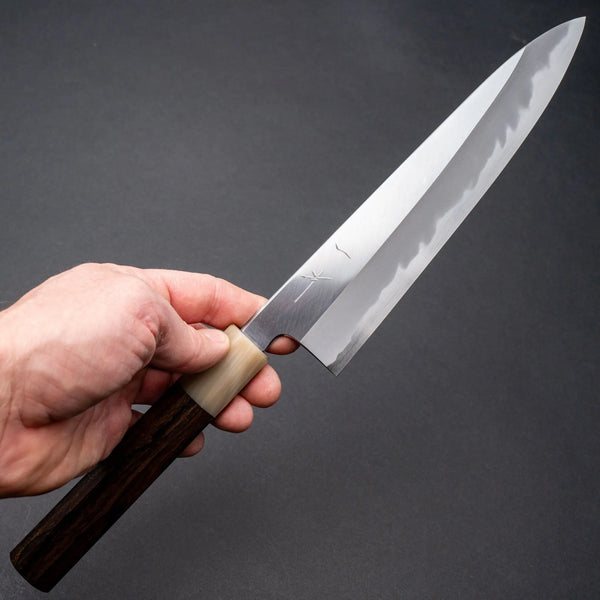 Hitohira Tanaka Kyuzo Blue #1 Migaki Gyuto 210mm Ziricote Handle Product vendor
