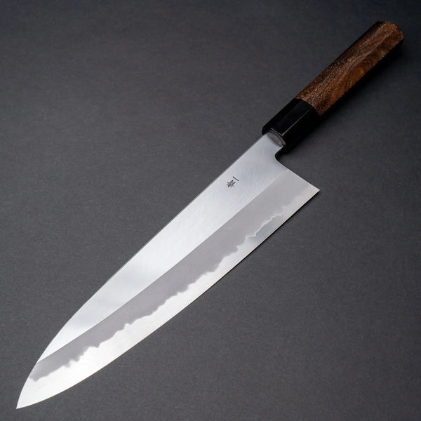 Hitohira Tanaka Kyuzo Blue #1 Migaki Gyuto 240mm Ziricote Handle (Extra Height) Product vendor