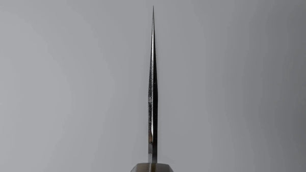 Hitohira Tanaka Kyuzo Blue 1 Migaki Gyuto 240mm Ziricote Handle (Extra Height) - Tetogi