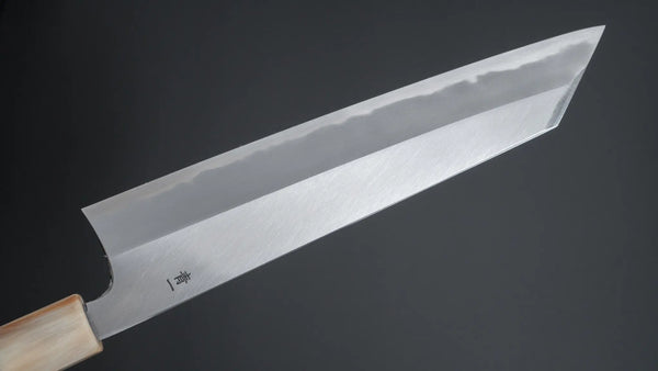 Hitohira Tanaka Kyuzo Blue 1 Migaki Kiritsuke Gyuto 240mm Ziricote Handle (Extra Height) - Tetogi