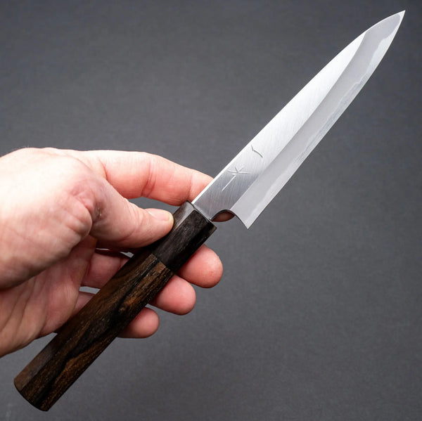 Hitohira Tanaka Kyuzo Blue #1 Migaki Petty 150mm Ziricote Handle Product vendor