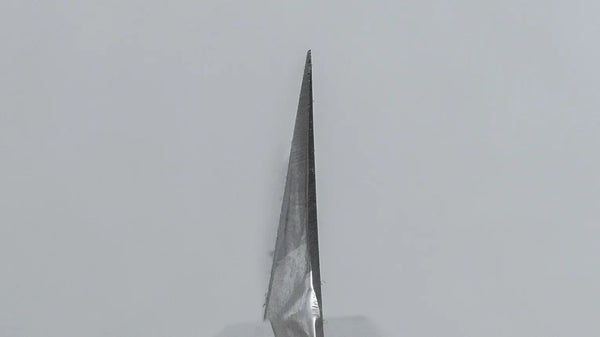 Hitohira Tanaka Mosuke Blue #1 Damascus Yanagiba 300mm Ebony Handle (Saya) - Tetogi