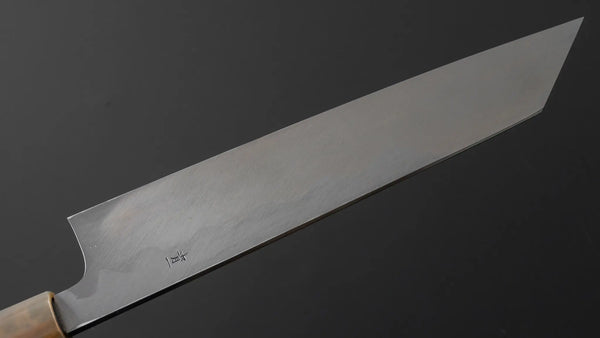 Hitohira Tanaka Mosuke Blue 1 Kiritsuke 240mm Ebony Handle (Mirror Polished/ Saya) - Tetogi