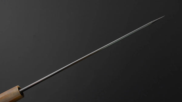 Hitohira Tanaka Mosuke Blue 1 Kiritsuke 240mm Ebony Handle (Mirror Polished/ Saya) - Tetogi