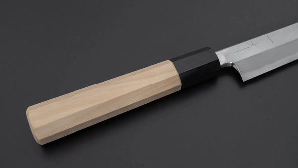 Hitohira Tanaka Mosuke Blue #1 Sakimaru Takobiki 300mm Ho Wood Handle (Saya) - Tetogi