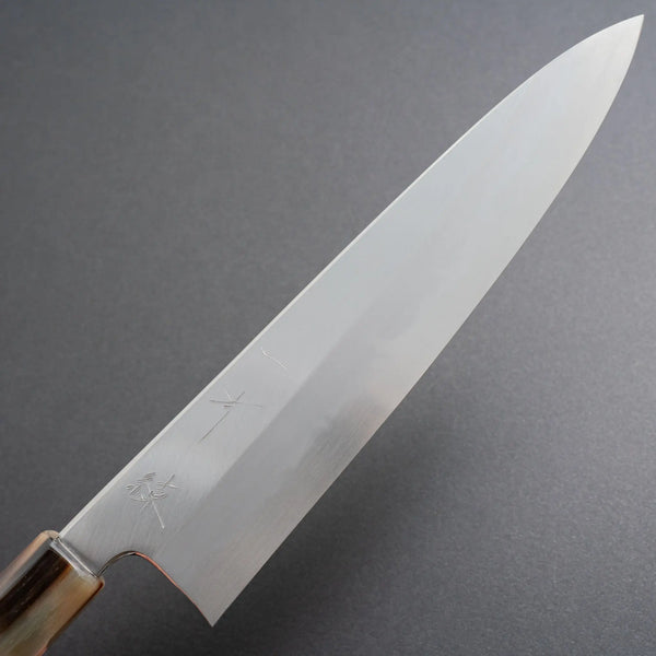 Hitohira Tanaka Ren White #2 Gyuto 210mm Ebony Handle - Tetogi