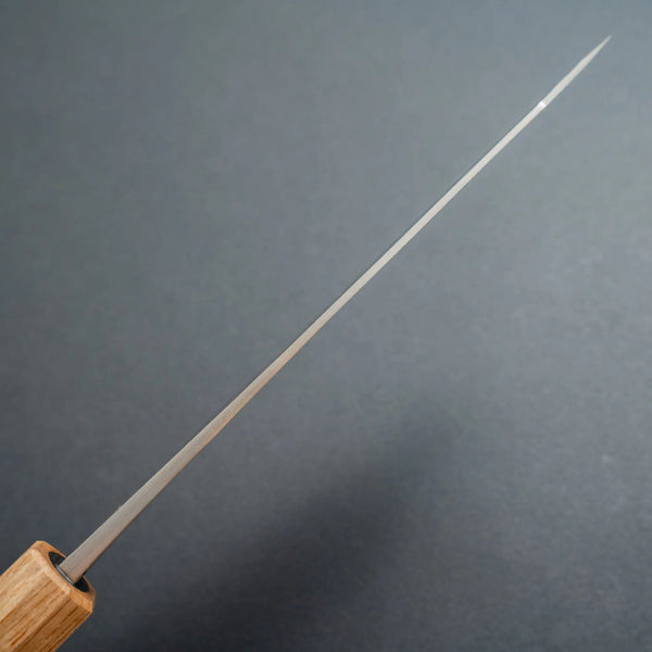 Hitohira TD Blue #2 Stainless Clad Kurouchi Bunka 170mm Ebony Handle (Oak Ferrule) - Tetogi