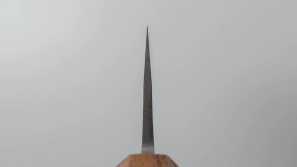 Hitohira TD Blue 2 Stainless Clad Kurouchi Gyuto 210mm Oak Handle - Tetogi