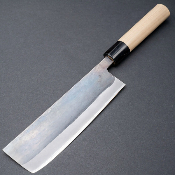 Hitohira TD Blue #2 Stainless Clad Kurouchi Nakiri 165mm Ho Wood Handle (D-Shape) Product vendor