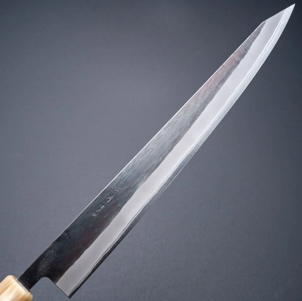 Hitohira TD Blue #2 Stainless Clad Kurouchi Sujihiki 270mm Walnut Handle Product vendor
