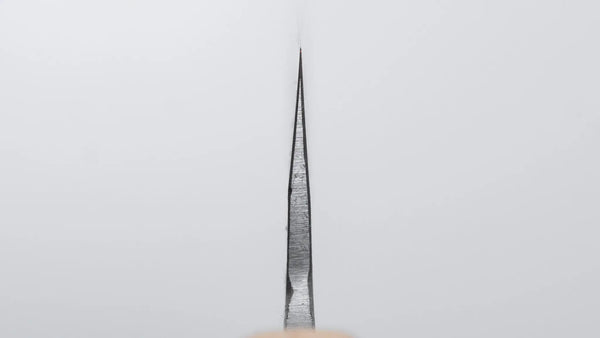 Hitohira TD Blue 2 Stainless Clad Nashiji Sujihiki 270mm Walnut Handle - Tetogi