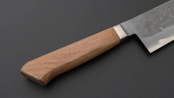 Hitohira TD Blue 2 Stainless Clad Nashiji Yo Gyuto 240mm Walnut Handle - Tetogi