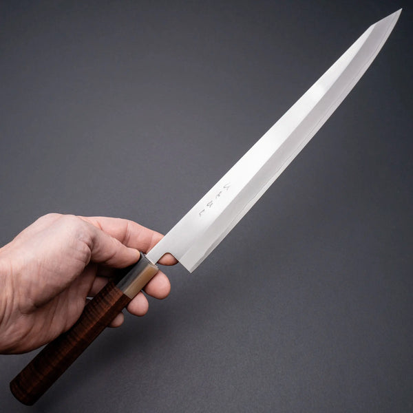 Hitohira TD SLD Migaki Sujihiki 270mm Riisgaard Mulga Handle - Tetogi