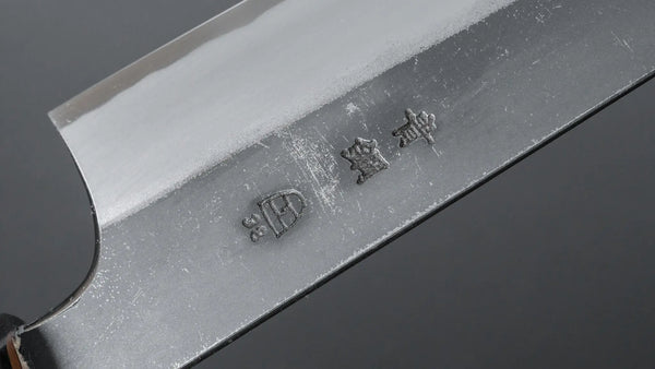 Hitohira Togashi Blue #2 Kurouchi Gyuto 210mm Cherry Wood Handle (Ebony End) - Tetogi
