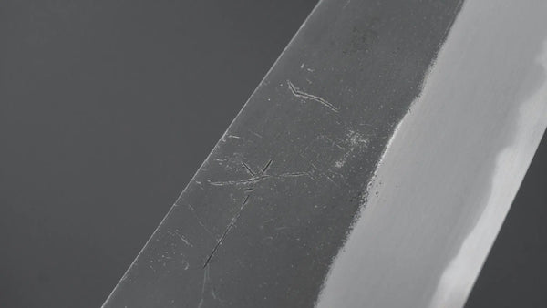 Hitohira Togashi Blue #2 Kurouchi Gyuto 210mm Ebony Handle - Tetogi