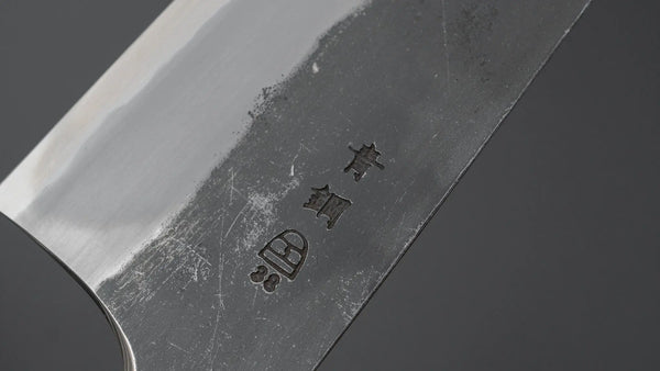 Hitohira Togashi Blue #2 Kurouchi Gyuto 210mm Ebony Handle - Tetogi