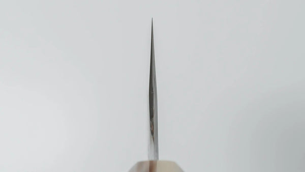 Hitohira Togashi Blue #2 Kurouchi Gyuto 210mm Ebony Handle - Tetogi