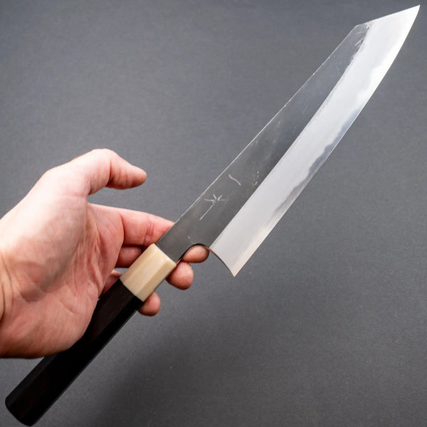 Hitohira Togashi Blue #2 Kurouchi Kiritsuke Gyuto 240mm Ebony Handle Product vendor
