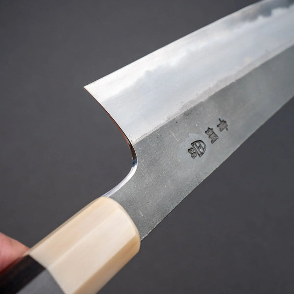 Hitohira Togashi Blue #2 Kurouchi Kiritsuke Gyuto 240mm Ebony Handle Product vendor
