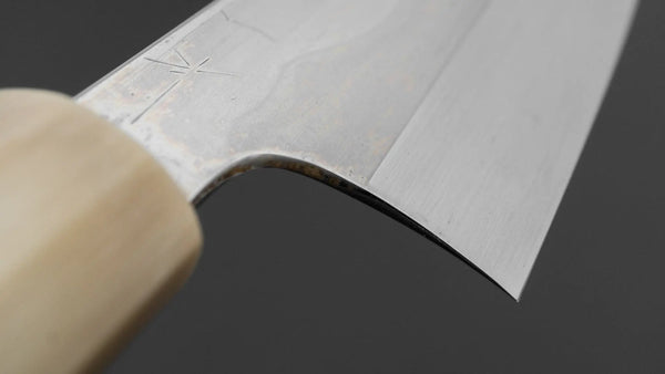 Hitohira Togashi White 1 Fuji Mizu Honyaki Santoku 180mm Ziricote Handle (144/ Saya) - Tetogi