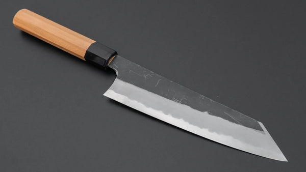 Hitohira Togashi White 2 Kurouchi Kiritsuke Gyuto 210mm Yakusugi Cedar Handle - Tetogi