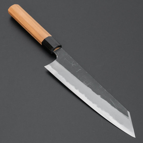 Hitohira Togashi White 2 Kurouchi Kiritsuke Gyuto 210mm Yakusugi Cedar Handle - Tetogi