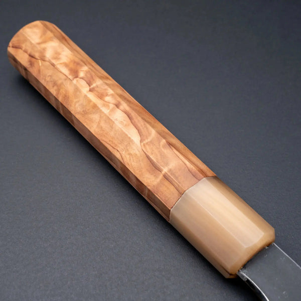 Hitohira Togashi White 2 Kurouchi Kiritsuke Gyuto 240mm Sugi Cedar Handle - Tetogi