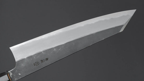 Hitohira Togashi White 2 Kurouchi Kiritsuke Gyuto 240mm Yakusugi Cedar Handle - Tetogi
