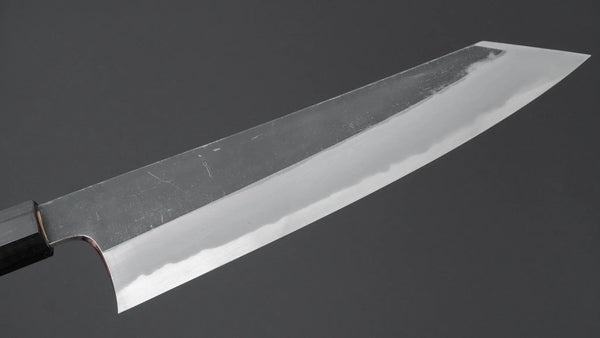 Hitohira Togashi White 2 Kurouchi Kiritsuke Gyuto 240mm Yakusugi Cedar Handle - Tetogi
