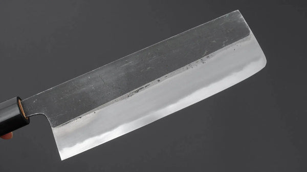 Hitohira Togashi White 2 Kurouchi Nakiri Ho Wood Handle (D-Shape) - Tetogi
