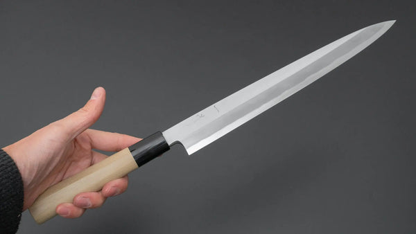 Hitohira Togashi White #2 Yanagiba 270mm Ho Wood Handle (D-Shape/ Saya) - Tetogi