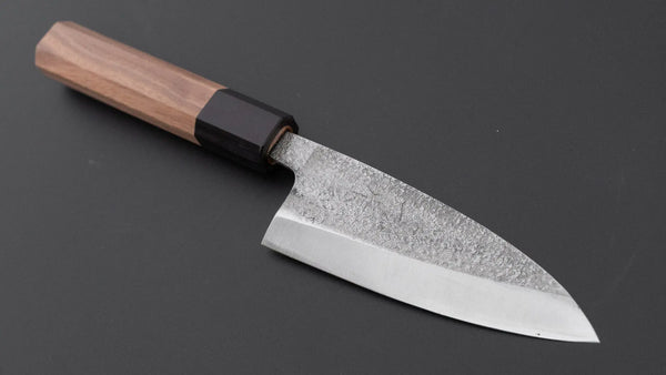 Hitohira VG10 Tsuchime Deba 105mm Walnut Handle - Tetogi