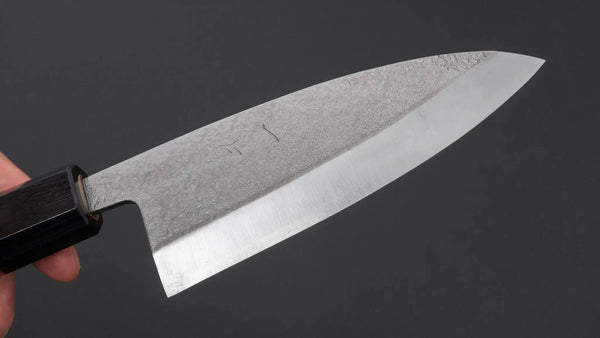 Hitohira VG10 Tsuchime Deba 120mm Walnut Handle - Tetogi