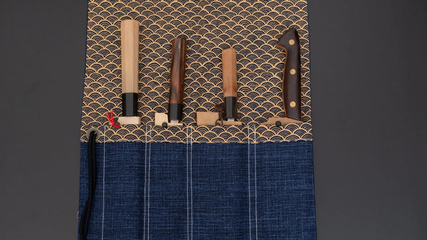 Hitohira Wagara Knife Roll Large (4 Pocket) #002 - Tetogi