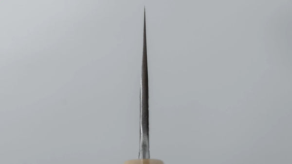 Isamitsu White #1 Stainless Clad Kurouchi Kiritsuke Gyuto 240mm Taihei Zebrawood Handle - Tetogi