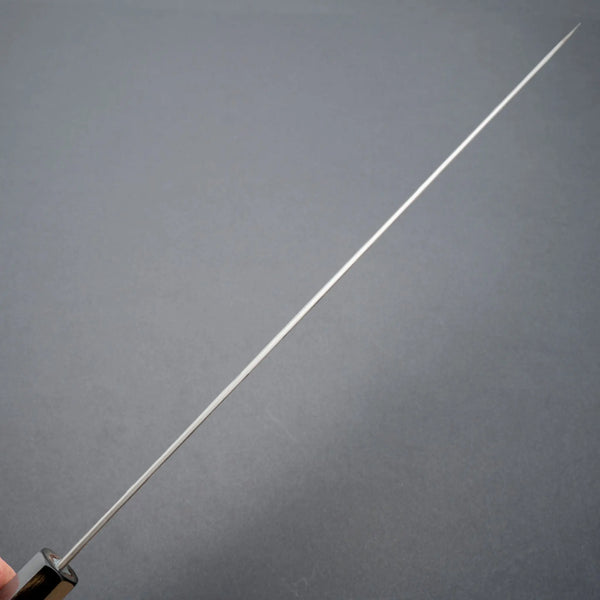 Isamitsu White 1 Stainless Clad Kurouchi Sujihiki 270mm Tagayasan Handle - Tetogi