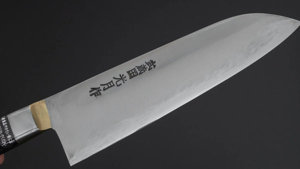 Kogetsu Carbon Santoku 180mm Pakka Handle - Tetogi