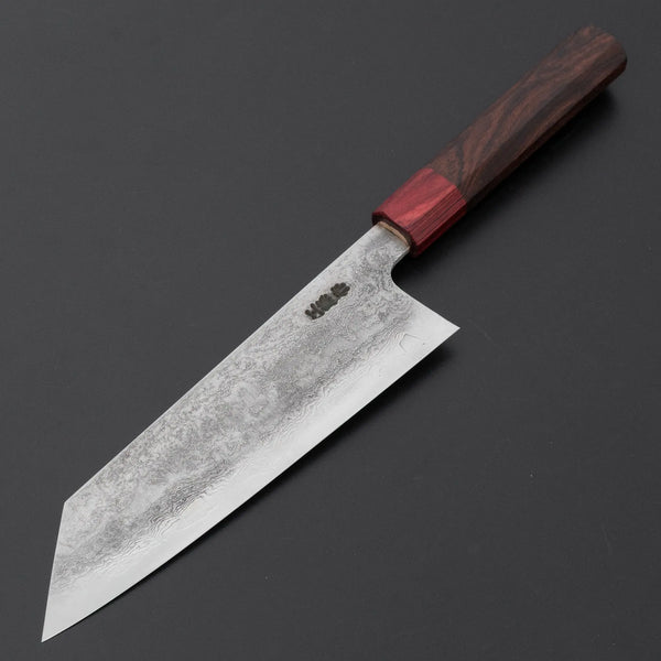 Kudo Knife Forge VG10 Damascus Bunka 180mm Wood Handle - Tetogi