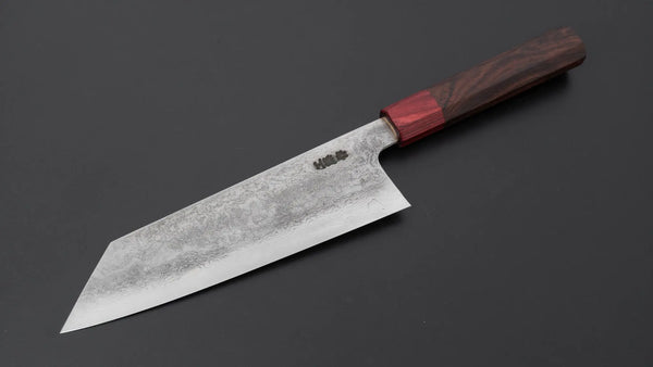 Kudo Knife Forge VG10 Damascus Bunka 180mm Wood Handle - Tetogi